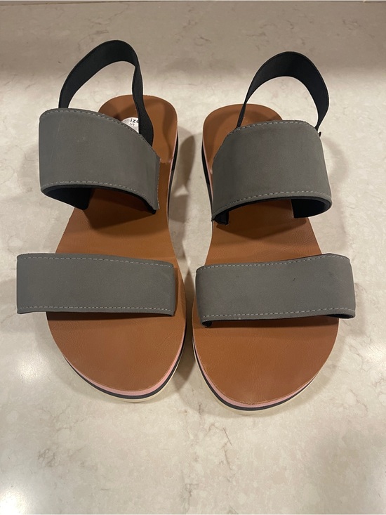 chooka Shoes - chooka Gray Green and Brown Two-Strap Slingback Sandals, Boho, Soft, Summer